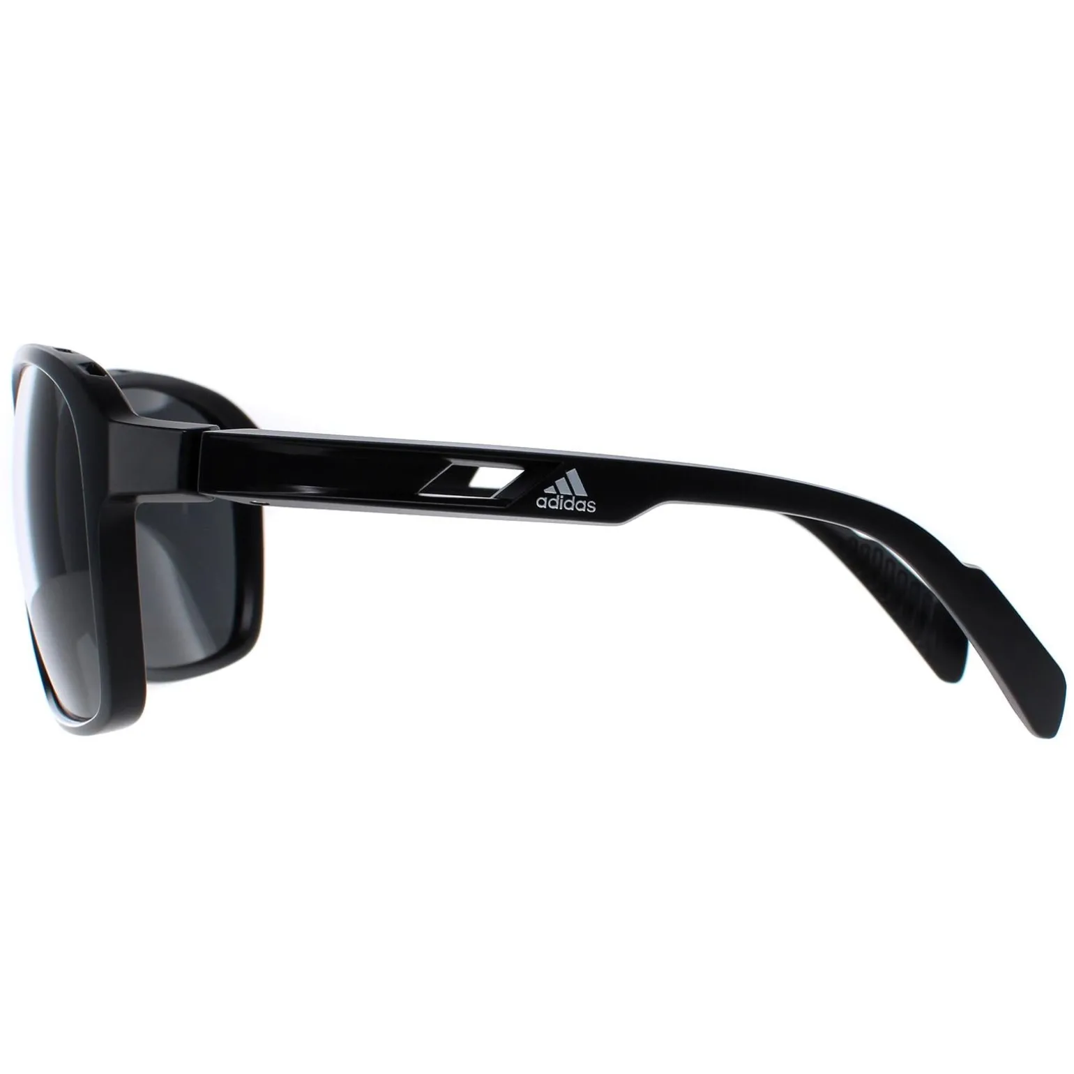 Adidas Sunglasses SP0013 01A Shiny Black Contrast Grey