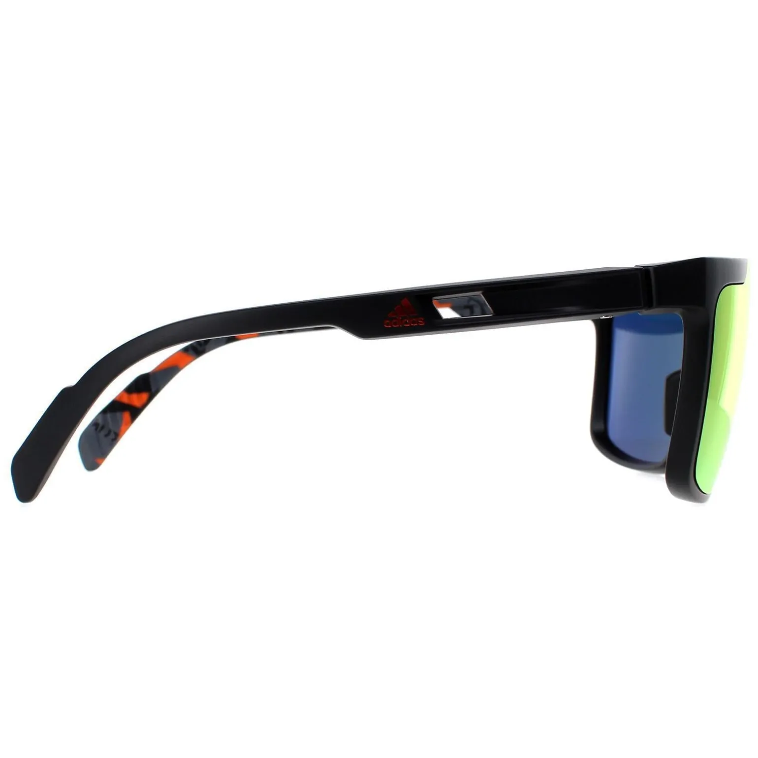 Adidas Sunglasses SP0020 02G Matte Black Orange Camo Contrast Mirror R