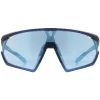 Adidas Sunglasses SP0001 91V Frosted Dark Blue Vario Azure Mirror Blue