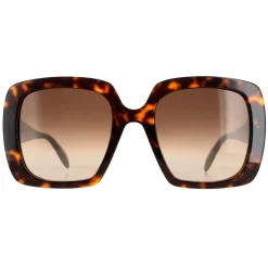 Alexander McQueen Sunglasses AM0378S 002 Tortoise Brown Gradient
