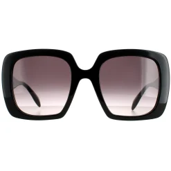 Alexander McQueen Sunglasses AM0378S 001 Black Grey Gradient