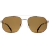 Alexander McQueen Sunglasses AM0458S 002 Gold Brown