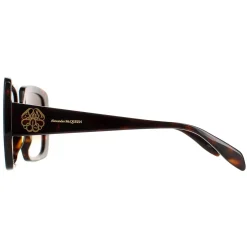 Alexander McQueen Sunglasses AM0378S 002 Tortoise Brown Gradient