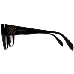 Alexander McQueen Sunglasses AM0284S 002 Black Grey Gradient