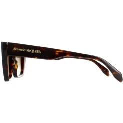 Alexander McQueen Sunglasses AM0299S 002 Dark Havana Brown Gradient
