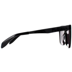 Alexander McQueen Sunglasses AM0352S 001 Shiny Black and Dark Chrome G