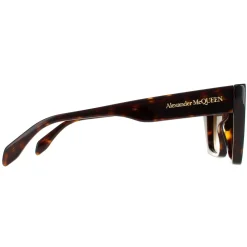 Alexander McQueen Sunglasses AM0299S 002 Dark Havana Brown Gradient