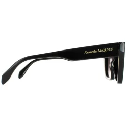 Alexander McQueen Sunglasses AM0299S 001 Black Grey