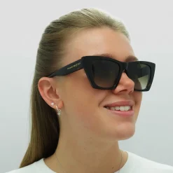 Alexander McQueen Sunglasses AM0299S 002 Dark Havana Brown Gradient
