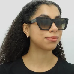 Alexander McQueen Sunglasses AM0299S 002 Dark Havana Brown Gradient