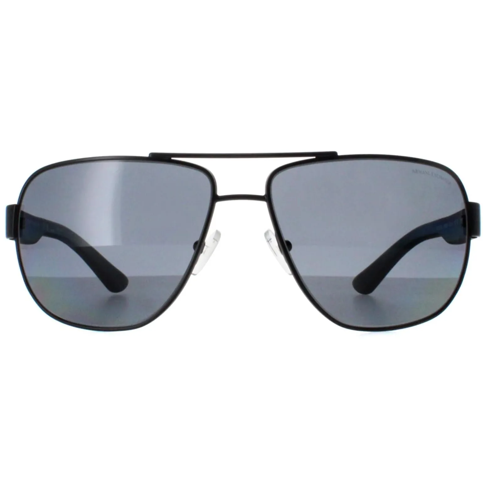 Armani Exchange Sunglasses AX2012S 606381 Matte Black Grey Polarized