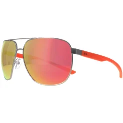 Armani Exchange Sunglasses AX2047S 60456Q Silver Orange Mirror