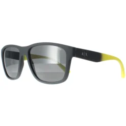 Armani Exchange Sunglasses AX4135S 81806G Matte Grey Grey Mirror Silve