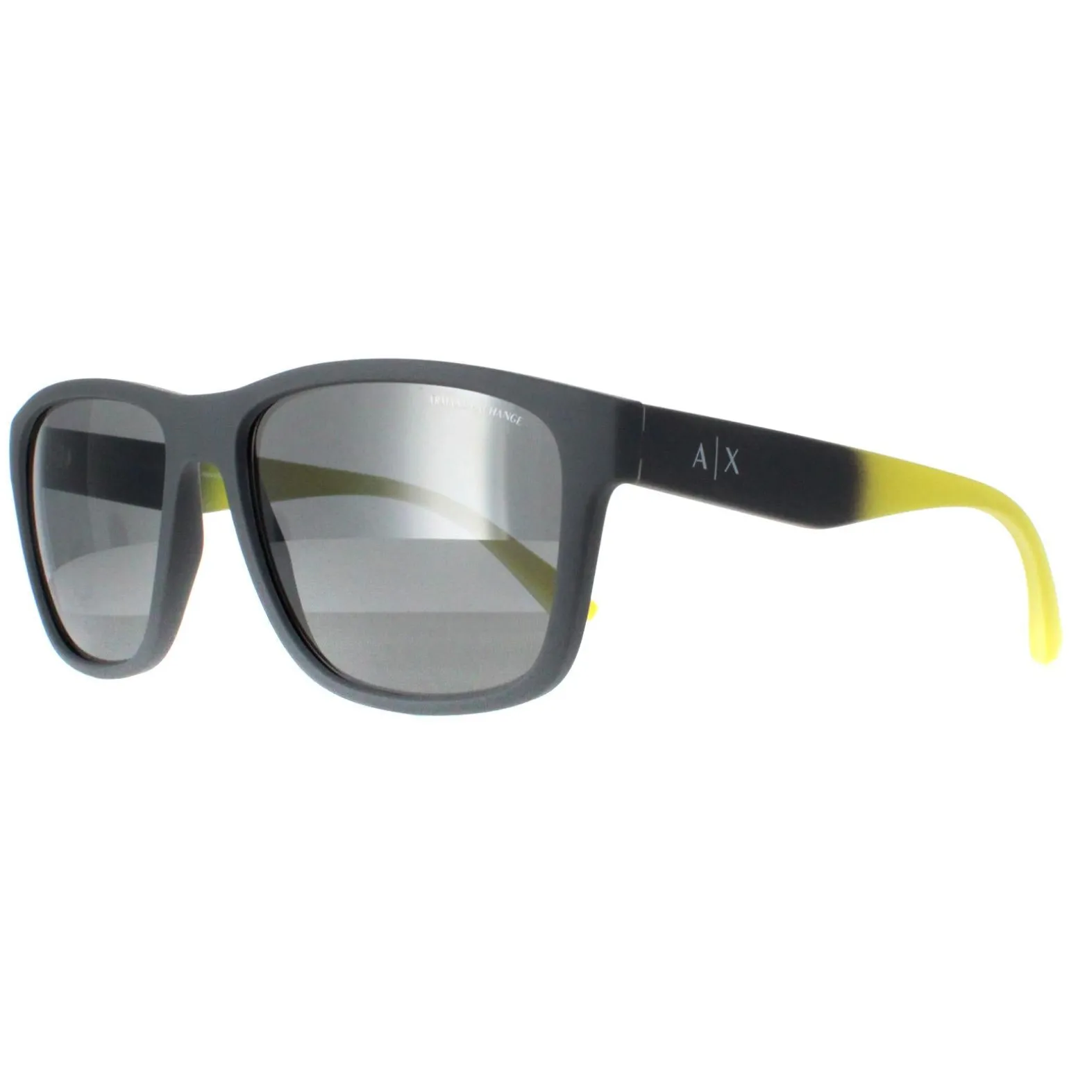 Armani Exchange Sunglasses AX4135S 81806G Matte Grey Grey Mirror Silve