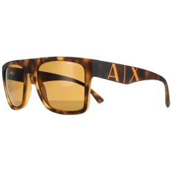 Armani Exchange Sunglasses AX4113S 802983 Matte Havana Bronze Polarize