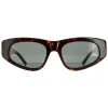 Balenciaga Sunglasses BB0095S 002 Dark Havana Green