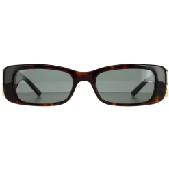 Balenciaga Sunglasses BB0096S 002 Dark Havana Green