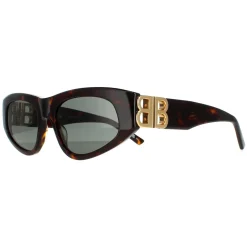 Balenciaga Sunglasses BB0095S 002 Dark Havana Green