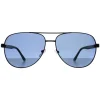 BMW Motorsport Sunglasses BS0028 02M Matte Black Blue Polarised