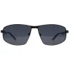 BMW Sunglasses BS0038 09D Matte Gunmetal Smoke Polarized