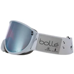 Bolle Ski Goggles Eco Blanca BG283002 Matte Ice White Volt Ice Blue
