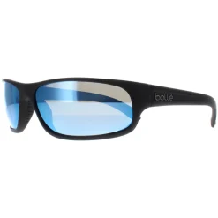Bolle Sunglasses Anaconda BS027008 Matte Black Sky Blue Polarized