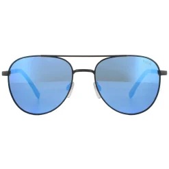 Bolle Sunglasses Evel 12536 Matte Black Offshore Blue Polarized