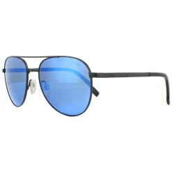 Bolle Sunglasses Evel 12536 Matte Black Offshore Blue Polarized