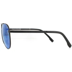 Bolle Sunglasses Evel 12536 Matte Black Offshore Blue Polarized