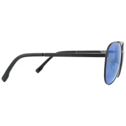 Bolle Sunglasses Evel 12536 Matte Black Offshore Blue Polarized
