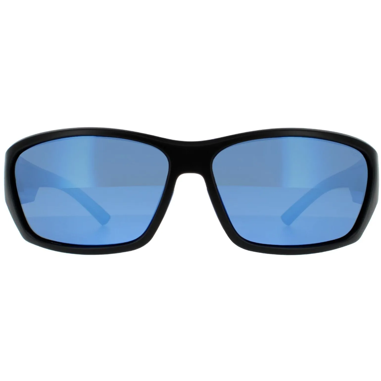 Bolle Sunglasses Ibex 12374 Matte Black and Blue Blue Mirror