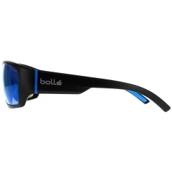 Bolle Sunglasses Ibex 12374 Matte Black and Blue Blue Mirror