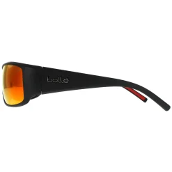 Bolle Sunglasses King 14241 Black Metal Red Brown Fire