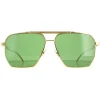 Bottega Veneta Sunglasses BV1012S 004 Gold Green