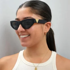 Bottega Veneta Sunglasses BV1176S 001 Black Grey