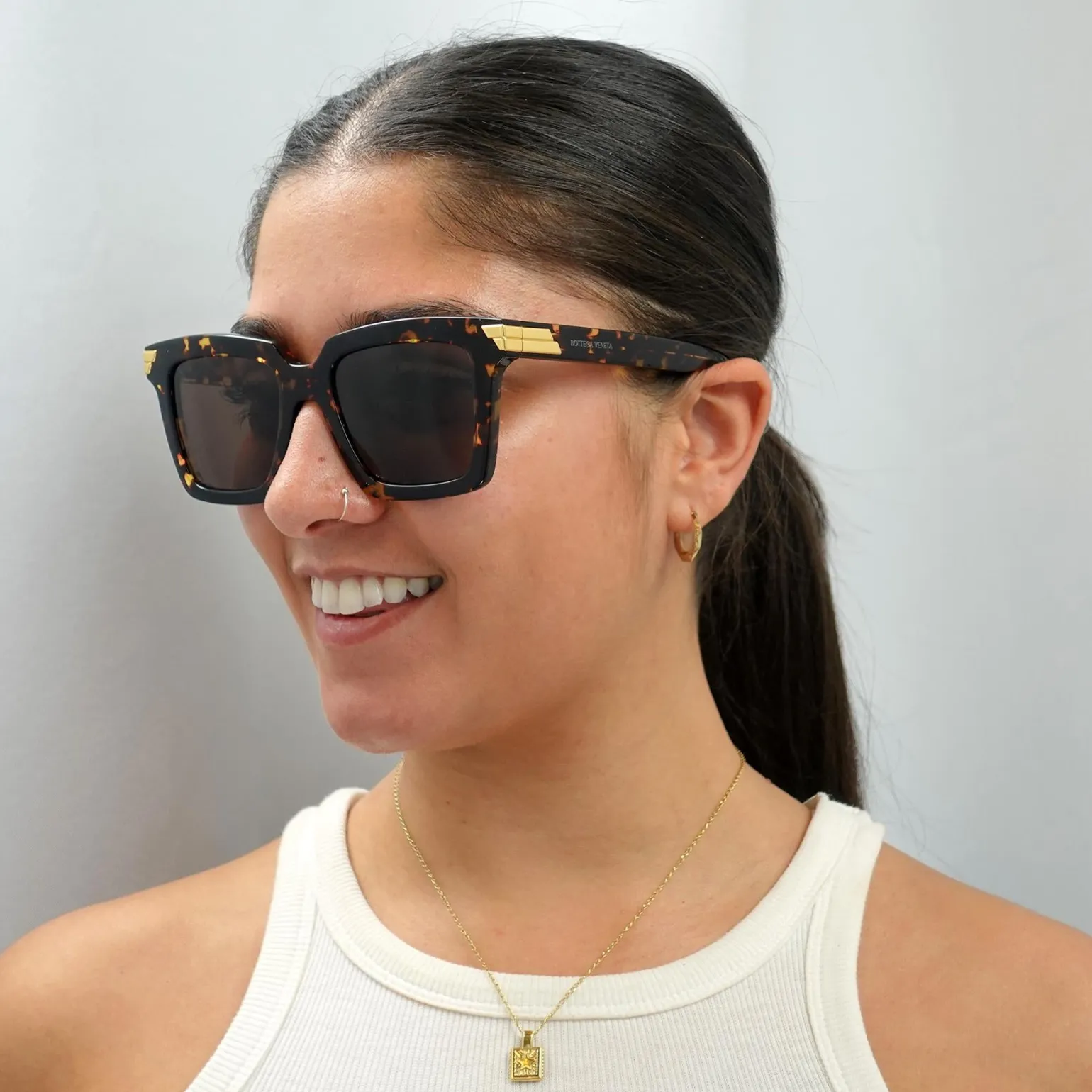 Bottega Veneta Sunglasses BV1005S 002 Havana Brown