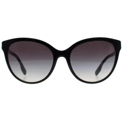 Burberry Sunglasses BE4365 Betty 3977/8G Black on Crystal TB Print Gre