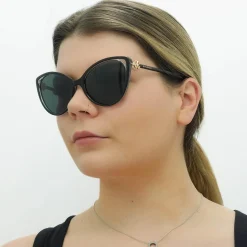 Bvlgari Sunglasses BV8246B 538187 Black Grey Transparent Dark Grey