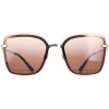 Bvlgari Sunglasses BV6151B 278/13 Pale Gold Brown Gradient