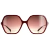 Bvlgari Sunglasses BV8238B 5469E2 Bordeaux on Transparent Red Brown Pu