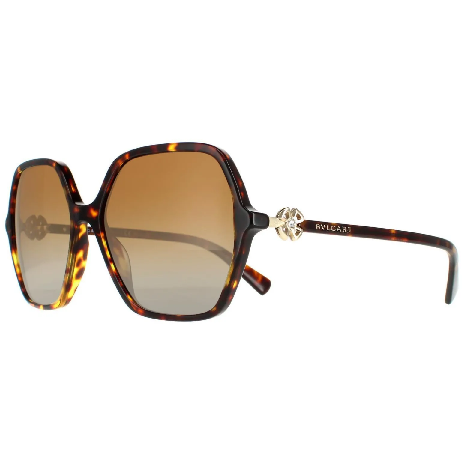 Bvlgari Sunglasses BV8238B 504/T5 Havana Brown Gradient Polarized