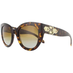 Bvlgari Sunglasses BV8214B 504/T5 Dark Havana Brown Gradient Polarized