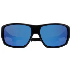 Cairn Sunglasses Skim 102 Matte Black Azure Flash Blue Mirrored Hydrop