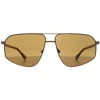 Calvin Klein Sunglasses CK23126S 770 Matte Amber Gold Gold Brown