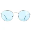 Calvin Klein Sunglasses CK18116S 046 Nickel Solid Light Blue