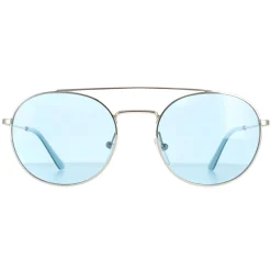 Calvin Klein Sunglasses CK18116S 046 Nickel Solid Light Blue