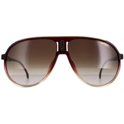 Carrera Sunglasses Champion 65/N 7W5/HA Burgundy Shade Brown Gradient