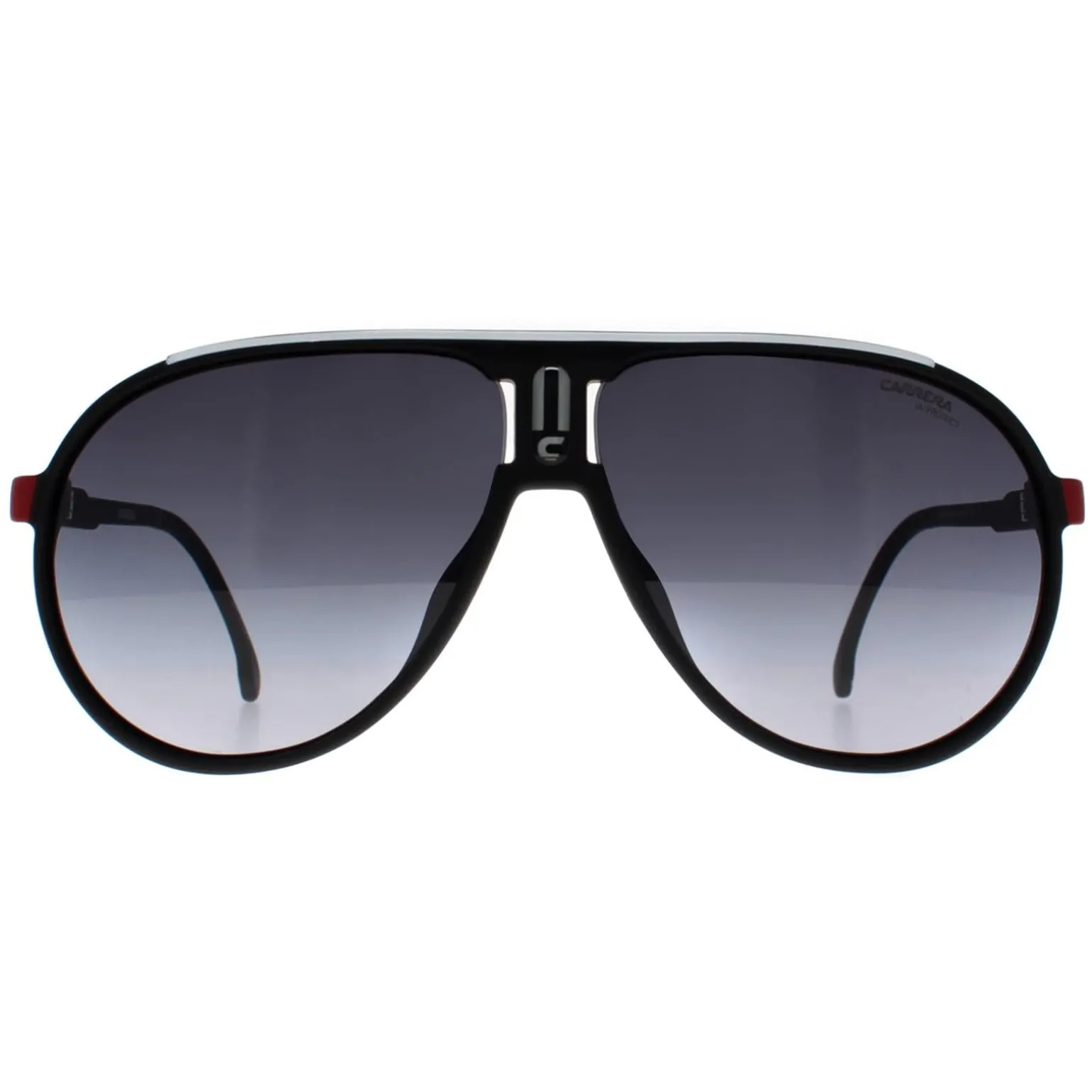 Carrera Sunglasses Champion/N OIT 9O Black Red Dark Grey Gradient