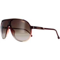 Carrera Sunglasses Champion 65/N 7W5/HA Burgundy Shade Brown Gradient