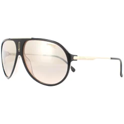 Carrera Sunglasses Hot 65 KDX/G4 Black Nude Brown Mirror